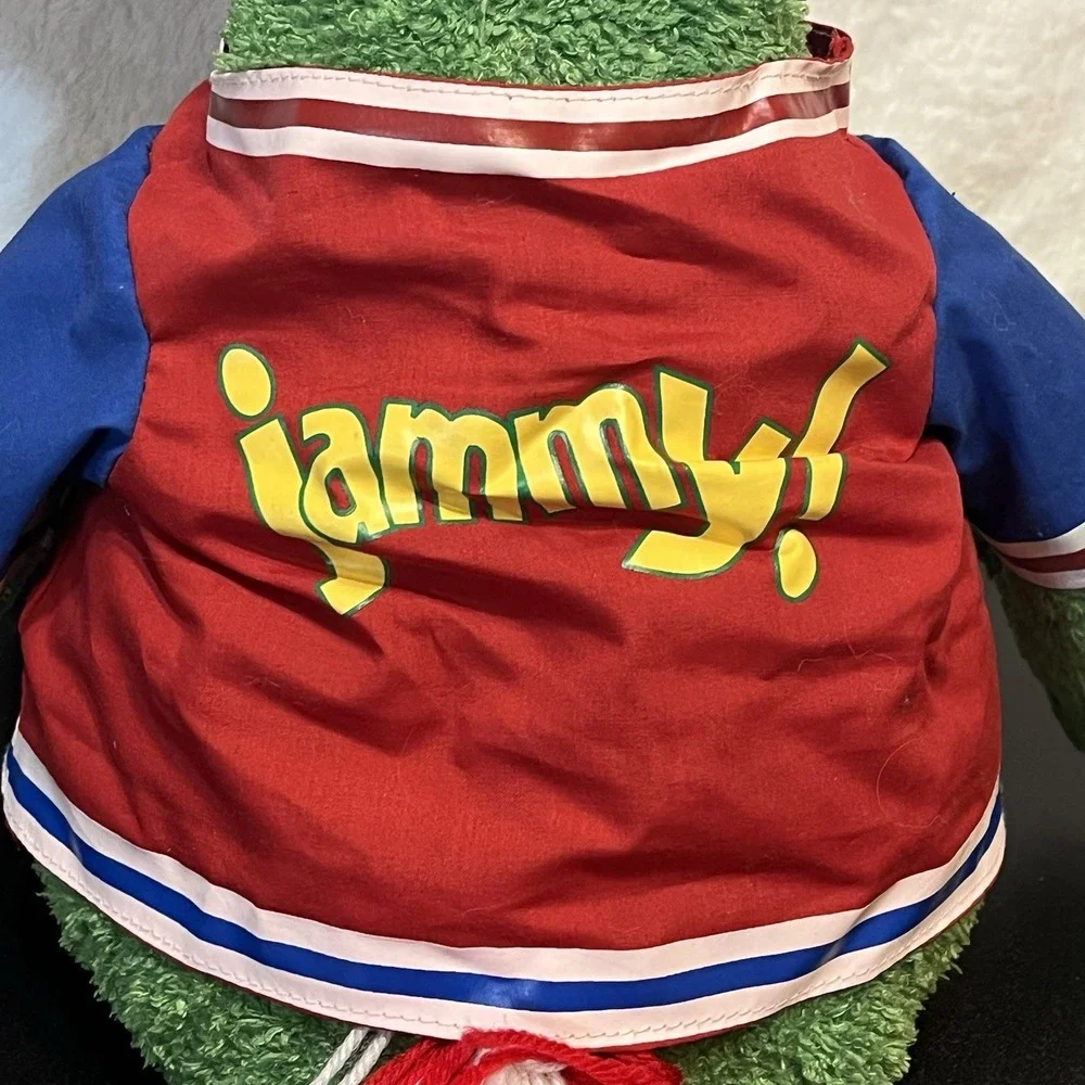 Vintage Jammy Jamfest Cheer & Dance Plush Green Stuffed Monster Mascot Toy 24